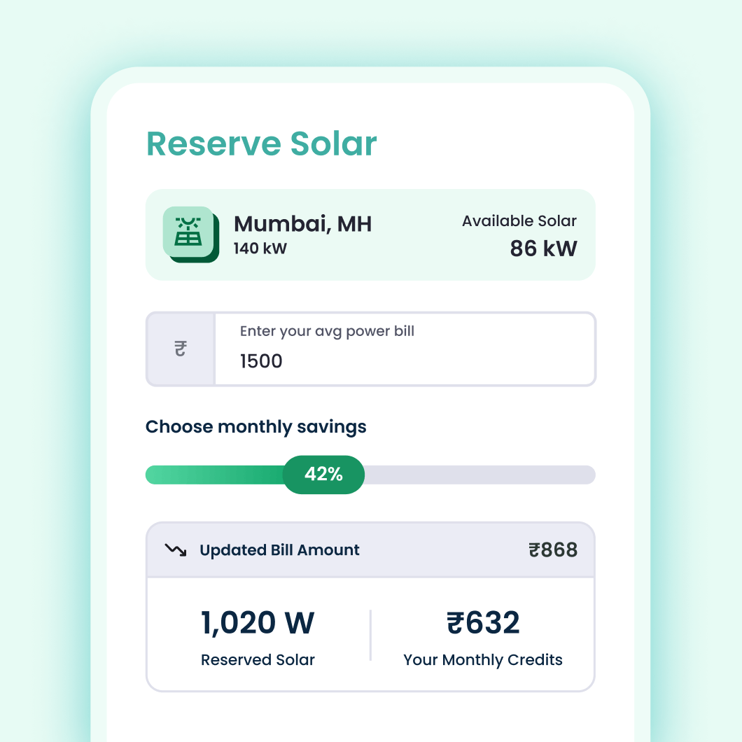 reserve solar for apartments